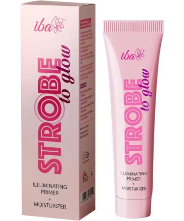 Iba* Strobe to Glow Illuminating Primer + Moisturizer 25gm | Skin Radiance Cream + Highlighter for Face | For Dewy Instant Glow | Boosts Hydration | Enriched Vitamin C | For All Skin Types | Halal Certified & Vegan Makeup - Buy Online on SooperMarket.com