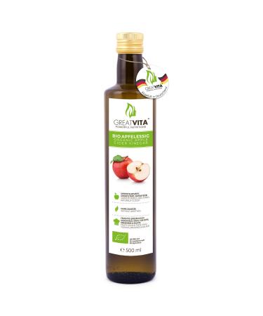 GreatVita Organic Apple Cider Vinegar naturally cloudy & unfiltered with mother of vinegar 500 ml