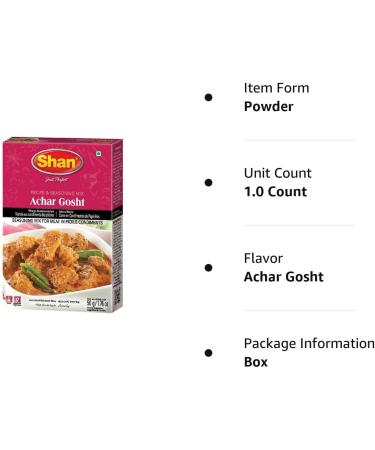 Shan Achar Gosht Curry Mix 50G - Buy Online on SooperMarket.com