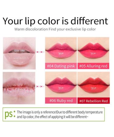 4 Pieces Magical Color Change Aloe Vera Lipstick | Dulele Waterproof Long-Lasting Lip Balm | Best Makeup Cosmetics - Buy Online on SooperMarket.com