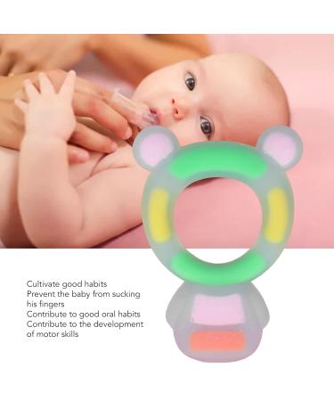 Baby Chew Toy - BPA Free Teether Soft Texture Cartoon Bear for 0-6 Months - Safe & Adorable (Pink) - Buy Online on SooperMarket.com
