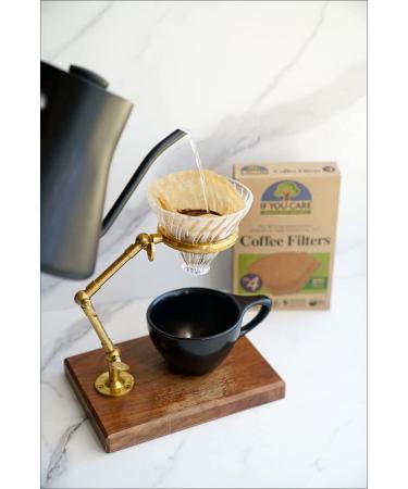 Natural Compostable Coffee Filters - If You Care #4 Cone, 100 Count, Chlorine Free - Buy Online on SooperMarket.com