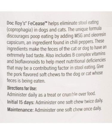 Revival Animal Health Doc Roy's FeCease - Stool Eating Deterrent 60ct for Dogs & Cats - Buy Online on SooperMarket.com