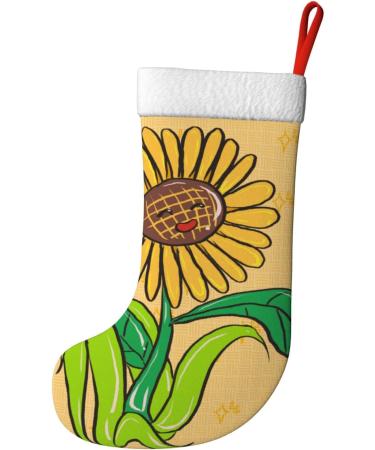 YYHHAOFA Sunflower Seeds and Sunflowers Prints Christmas Decorative Stockings : Soft Light and Tactile Suitable for Christmas Holiday Party - Buy Online on SooperMarket.com