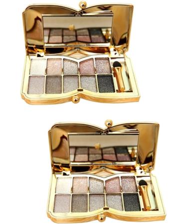Angoily 2pcs Colorful # With Glitter Flash Brush Colors & Makeup Eyeshadow Shadow Mirror Eye - Buy Online on SooperMarket.com