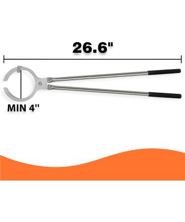 GONGYI (5kg-6kg) Stainless Steel Clay Graphite Crucible Tongs Heavy Duty Clamp Pliers Holder for Metal Refining Casting Pouring Copper Gold Silver Melting Furnace Foundry Smelting Tool 26" - Buy Online on SooperMarket.com
