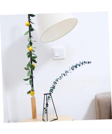 HOMSFOU 3 Pcs Simulation Lemon Rattan Lemon Vines Decorative Fruit Artificial Lemon Artificial Vines Garland Summer Garland for Mantle Lifelike Fruit Decoration Wedding Plant Stem Plastic Yellowx3pcs 100x10cmx3pcs - Buy Online on SooperMarket.com