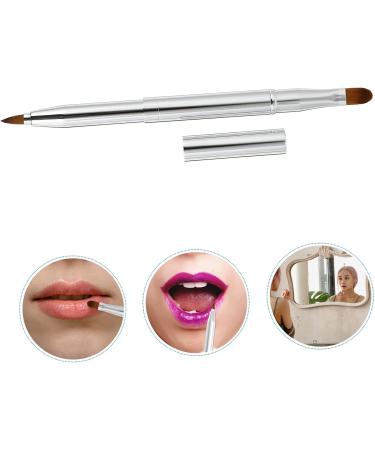 minkissy Flat Concealer Brush Silicone Makeup Applicator Travel Makeup Dual End Lip Brush Set De Maquillaje Retractable Lip Brush for Lipstick Flexible Lipstick Brush Lip - Buy Online on SooperMarket.com
