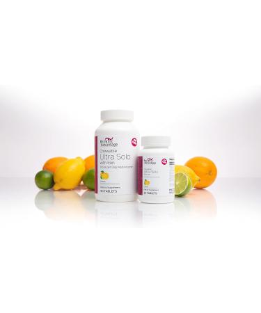 Bariatric Advantage Chewable Ultra Solo with Iron Daily Multivitamin - 90 Count Citrus Tablets for Gastric Bypass and Sleeve Gastrectomy Patients - Buy Online on SooperMarket.com