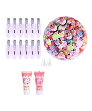 JSGHGDF Hairpin Set reate Your Unique Hair lip Simulation ream Resin 34 piece suit for be