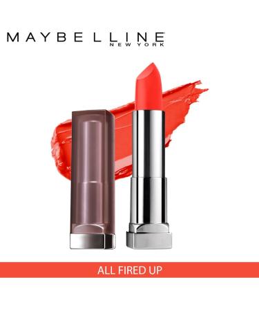 Maybelline Color Sensational Creamy Matte Lipstick - All Fired Up 0.15 oz - Buy Online on SooperMarket.com