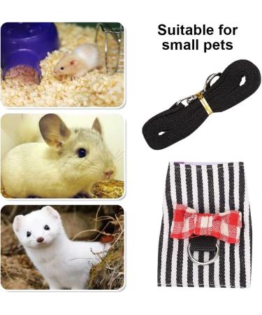 Small Animal Harness Velcro Hamster Harness and Leash Set for Walking Small Animal Chest Straps for Bunny Rabbits Ferret Guinea Pig Chinchilla Puppy Kitten Harness(S) - Buy Online on SooperMarket.com