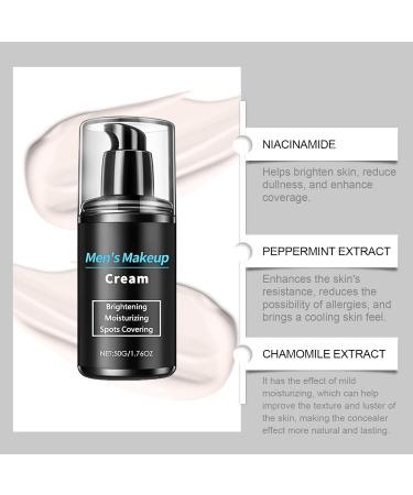 Men's Makeup Face Cream Brightening Moisturiser for Men Dark Spot Cream Skin Lightening Cream Hydrating Face Cream Face Care for Even Skin Tone Moisturizing Spots Covering Firming - Buy Online on SooperMarket.com