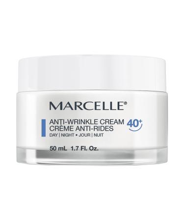 Marcelle Anti-Wrinkle Cream 40+ Day & Night Anti-Aging Cream with Collagen and Elastin Reduces Fine Lines & Wrinkles Restores Radiance Fragrance-Free Hypoallergenic Cruelty-Free 50 mL 40+ 50 ml (Pack of 1)