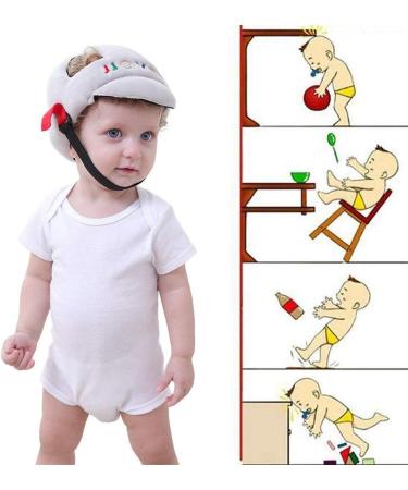 G-Tree Baby Safety Helmet | Adjustable Infant Toddler Headguard Cap - Gray - Buy Online on SooperMarket.com