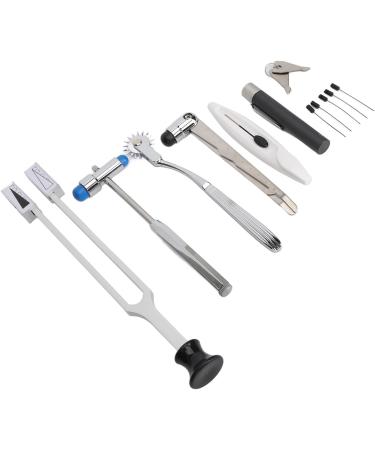 Hammer Diagnostics Kit Temperature Sensor Aluminum Alloy Penlight Tuning Fork Hammer with Storage Case for Patient - Buy Online on SooperMarket.com