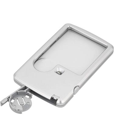 Card Type Magnifying Glasses Credit Card Sized Magnifying Lenses Ideal Pocket Magnifier for Reading Magnifying Glass with LED Light and Leather Case - Buy Online on SooperMarket.com