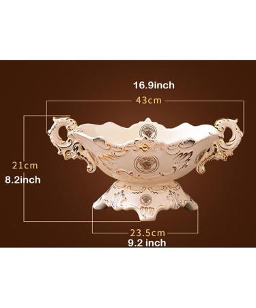 Kitchen Countertop Fruit Rack Fruit Basket Fruit Bowl Fruit Basket Bowl Fruit Bowl Nordic Style Large Serving Bowls Ceramic Serving Bowl Fruit Holder Fruit Basket for Breads Fruits Snacks (Color : Onecolor - Buy Online on SooperMarket.com