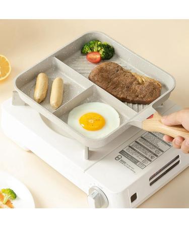 Lukasz Durable Versatile Frying Pan for Fried Eggs 3 in 1 Steak Lunch Frying Pan Cooking Utensils - Buy Online on SooperMarket.com