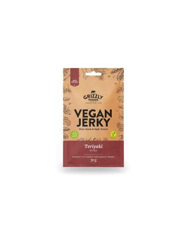 Vegan Jerky Teriyaki Vegan dried meat in a set (240g (8 x 30g)) 480 g (1 pack)