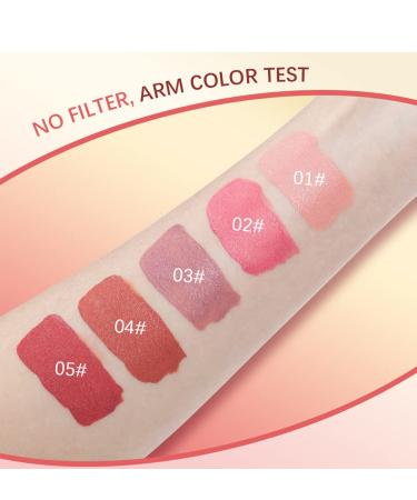 Matte and Dewy Cream Blush Stick | Lightweight, Long-Wearing, Smudge Proof | Easy to Blend Natural-Looking Cheek Blush (02) - Buy Online on SooperMarket.com