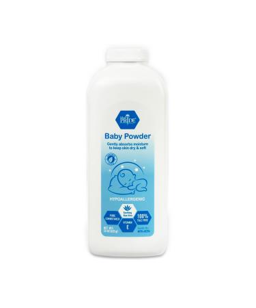 MED PRIDE Hypoallergenic Baby Powder 100% Talc Free with Aloe Vera & Vitamin E- Pure Cornstarch Absorbent Baby Powder for Moisture Protection, Diaper Rash & Chaffing- Paraben-Free - 22oz