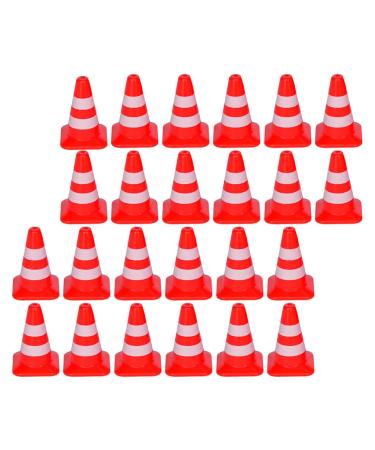 Toyandona 30 pieces of mini warder made of robust plastic for sports children dog training ideal for slalom parkour and sports children's toy gifts red 30