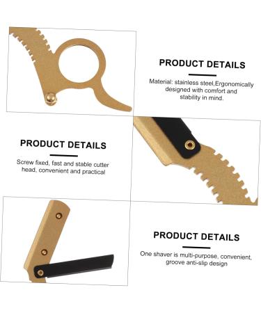 Beavorty Ergonomic Barber Razor & Hair Trimmer - Rustproof Steel Hairdresser Tools for Precise Grooming - Manual & Electric Options Available - Buy Online on SooperMarket.com