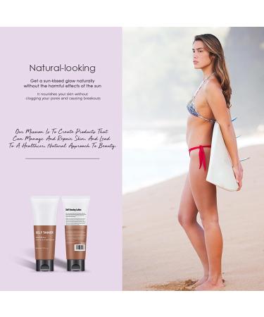 Self Tanner Cream & Sunscreen Lotion for Bronzed Skin - Premium Body Tanning Solution - Buy Online on SooperMarket.com