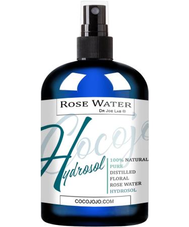 COCOJOJO Rose Water Hydrosol Spray Toner - Pure & Natural Hydrating Face Mist for All Skin Types - 8 OZ - Buy Online on SooperMarket.com