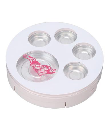 Empty Eyeshadow Makeup Palette - 5pcs Round Metal Pans | DIY Eye Shadow Container for Blush & Brow Powder - International Shipping Available - Buy Online on SooperMarket.com