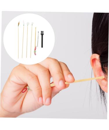 Ear Cleaning Kit - Bamboo Ear Pick & Spiral Cleaner Set for Ear Wax Removal - Buy Online on SooperMarket.com