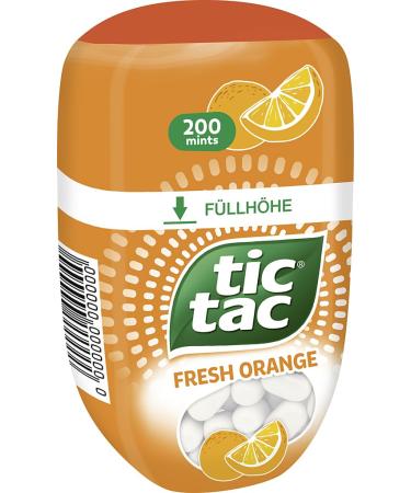 Ferrero Tic Tac Fresh Orange - Delicious Orange Flavored Dragees - 98g Pack for International Shipping - Buy Online on SooperMarket.com