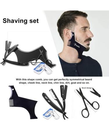 Botiniv Straight Edge Razor for Men - Professional Travel Barber Razor with 10 Blades - Ideal for Home & Salon Use - Buy Online on SooperMarket.com