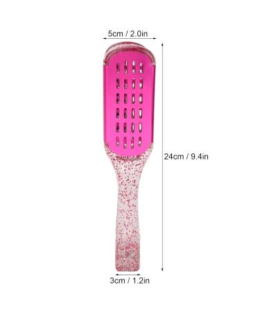 Buy Hair Straightening Splint Comb for Women | Double-Sided Clamp Brush | High-Temperature Resistant Tool for Home Salon | Rose Red Color - Buy Online on SooperMarket.com