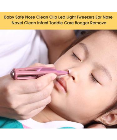 Baby Safe Nose Clean Clip with LED Light | Zroven Tweezers for Toddler Care | Ear Nose & Navel Booger Remover - Buy Online on SooperMarket.com