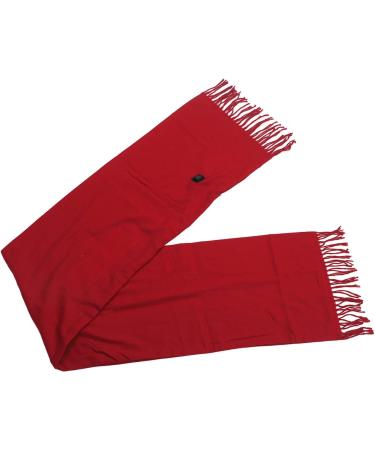 Electric Heated Scarf - 3 Temperature USB Winter Scarf with Tassels & Zipper - Red - Buy Online on SooperMarket.com