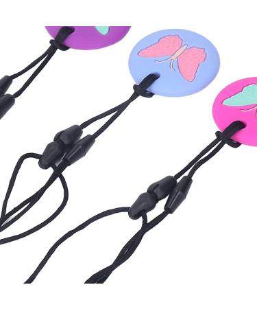 Alomejor Silicone Teething Toys for Babies - 3pcs Necklace Cute Pattern Soft Sensory Chewing Chain for Newborns - Portable and Safe - Buy Online on SooperMarket.com