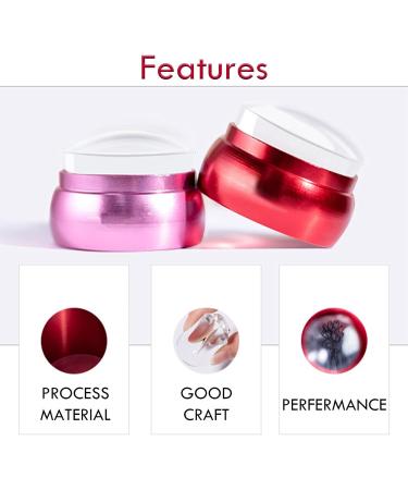 Clear Silicone Jelly Stamper Nail Dotting Pen Transparent Nail Stamper Scraper for French Tip Nails Art Design Manicure Tools (Set C) - Buy Online on SooperMarket.com