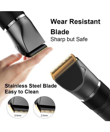 Premium Hair Clippers for Men - Multifunctional Haircut Set with Stainless Steel Blades Beard & Nose Trimmer - International Shipping Available - Buy Online on SooperMarket.com