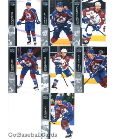 2021-22 Upper Deck Complete (Series 1 & 2) Colorado Avalanche Veteran Team Set of 13 Cards: J.T. Compher(#45), Joonas Donskoi(#46), Samuel Girard(#47), Nazem Kadri(#48), Gabriel Landeskog(#49), Cale Makar(#50), Devon Toews(#51), Andre Burakovsky(#295), Bo