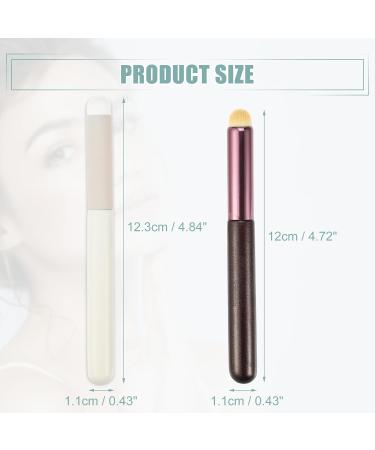 VOCOSTE Makeup Brush Set - 2pcs Smudger & Face Concealer Brushes with Wooden Handles for Flawless Application | International Shipping Available - Buy Online on SooperMarket.com