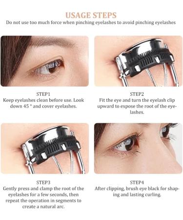 Eyelashes Curler with Comb Eye Lash Curler Separated Lashes Curler Steel Wide Angle Eyelash Comb Eye Makeup Tool Lash Curler for Girls Women - Buy Online on SooperMarket.com