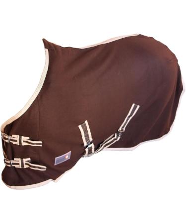 Buy RL24 Sweat Rug BASICLINE - Breathable Fleece Horse Transport Blanket Dark Brown 55cm | International Shipping Available - Buy Online on SooperMarket.com