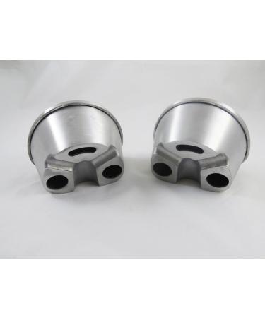 2 Pieces Aluminum Duplicating Flasks Lab Equipment JT-13