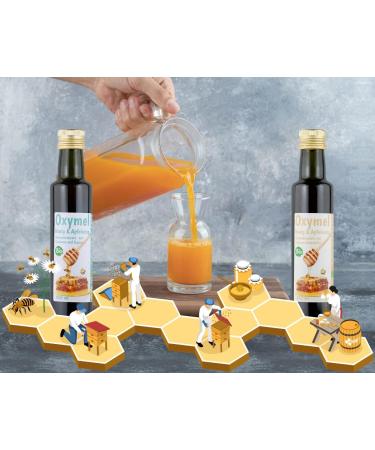 Bio Oxymel Black Cumin Oil 250 ml Concentrate Drink Additive with Honey and Apple Cider Vinegar Sour Honey - Buy Online on SooperMarket.com