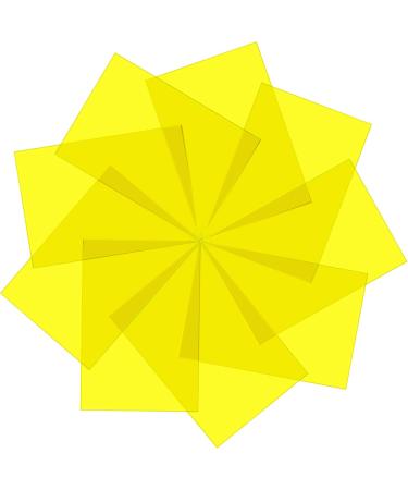 Pangda 9 Pack Gel Filter Colored Correction Gel Light Filter Transparent Color Film Plastic Sheets 11.7 by 8.3 Inches (Yellow)