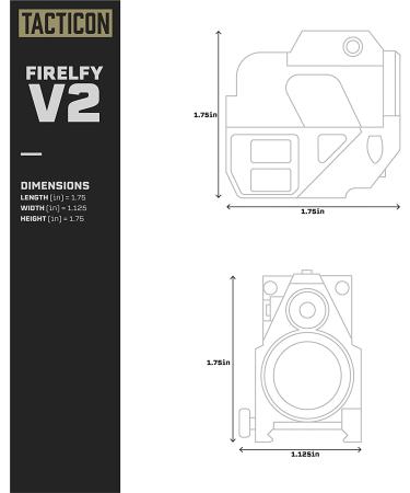 Firefly V2 Flashlight Laser Sight | Strobe Function | 220 Lumens | Magnetic Charging | Green Laser | Combat Veteran Owned | Pistol & Rifle Accessories - Buy Online on SooperMarket.com