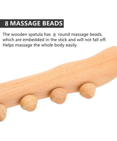 Yinhing Wooden Gua Sha Massage Tools - 8-Point Massage Roller Stick for Home & Salon Beauty Care - Buy Online on SooperMarket.com