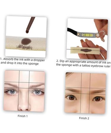HAPINARY Measuring Ruler 1 Set Arch Embroidery Eyebrow Ruler Makeup Stencil Reusable Eyebrow Template Eyebrow Shaper Balance - Buy Online on SooperMarket.com
